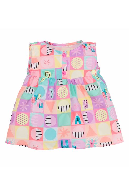 Vestido Com Vista No Decote E Calcinha Neon