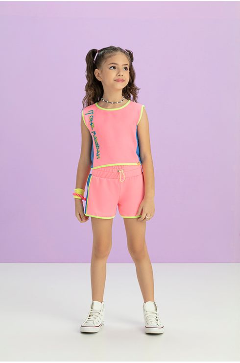 Conjunto Blusa E Shorts