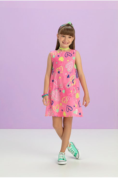 Vestido Com Elástico Diferenciado