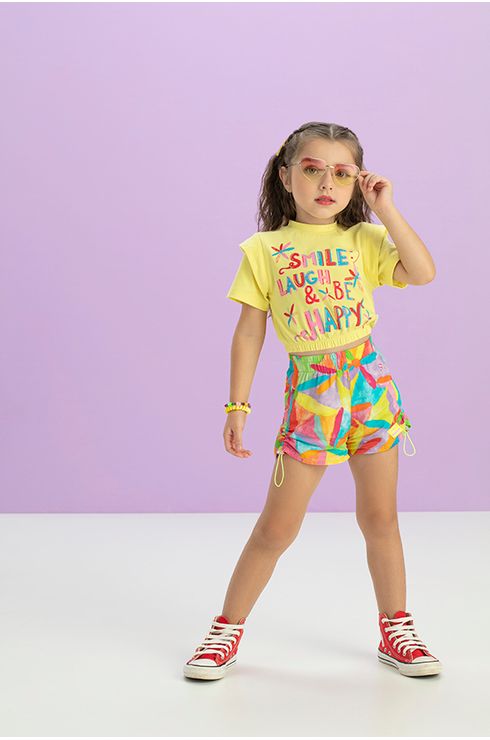 Conjunto Blusa E Shorts