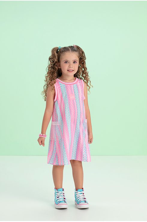 Vestido Regata Com Ribana E Bolsos Laterais Em Tela