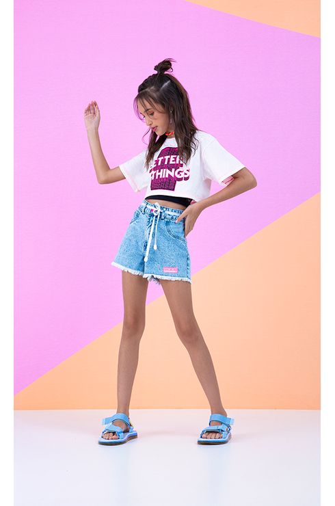Regata Com Sobreposição De Blusa Cropped
