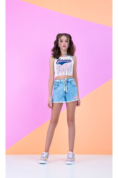 Blusa Cropped Com Local