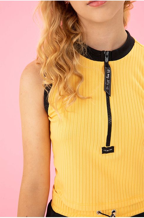 Blusa Lisa Com Ziper