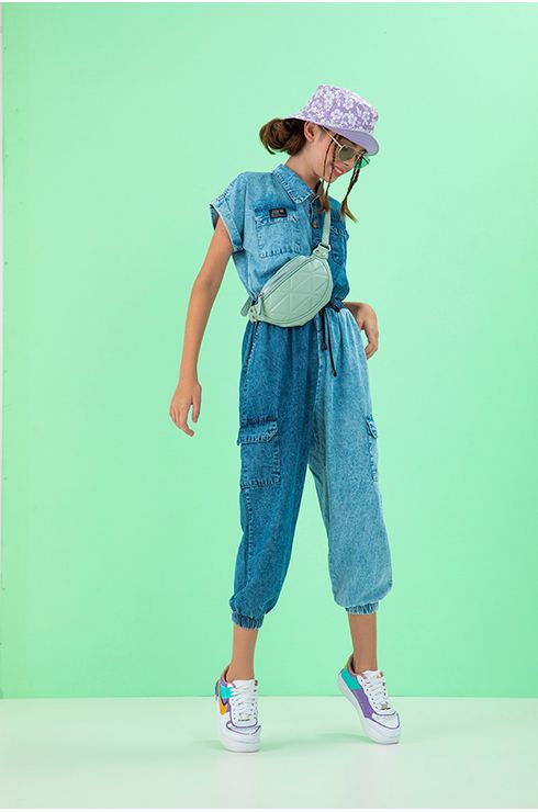 Macacão Jeans Jogger
