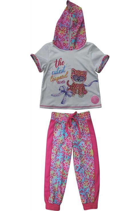 Conjunto Blusa Manga Curta E Calça
