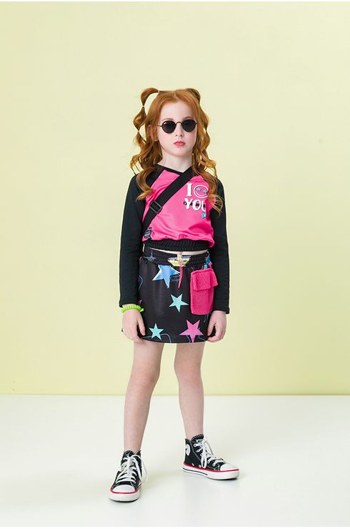 Conjunto Blusa Manga Longa E Short