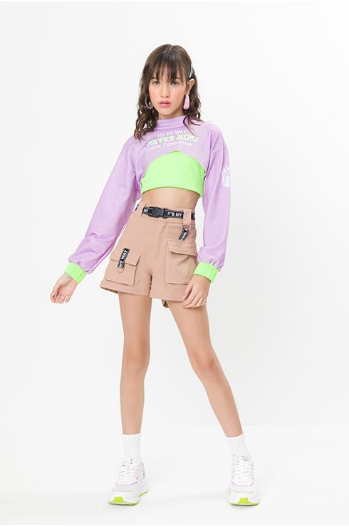 Blusa Cropped Com Regata