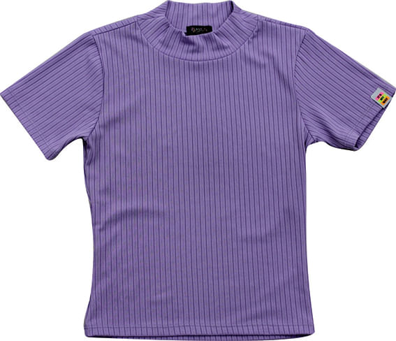 Blusa-Canelada-Manga-Curta-Gola-Alta