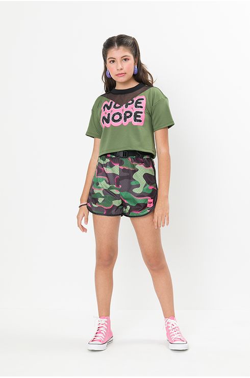 Short Camuflado Corta Vento
