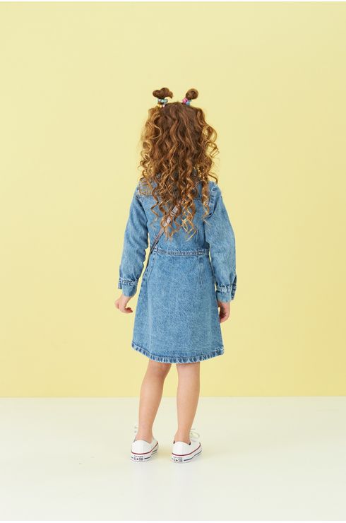 Vestido Manga Longa Jeans Evavê