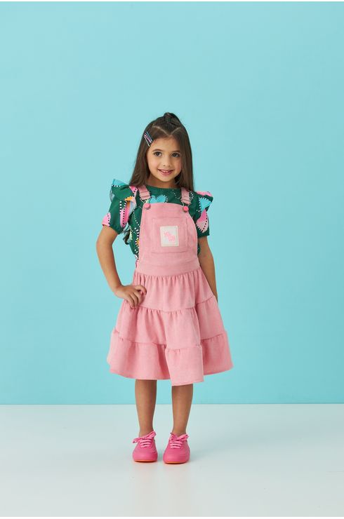 Blusa Manga Curta Estampada Com Babado E Franzida Ma Manga