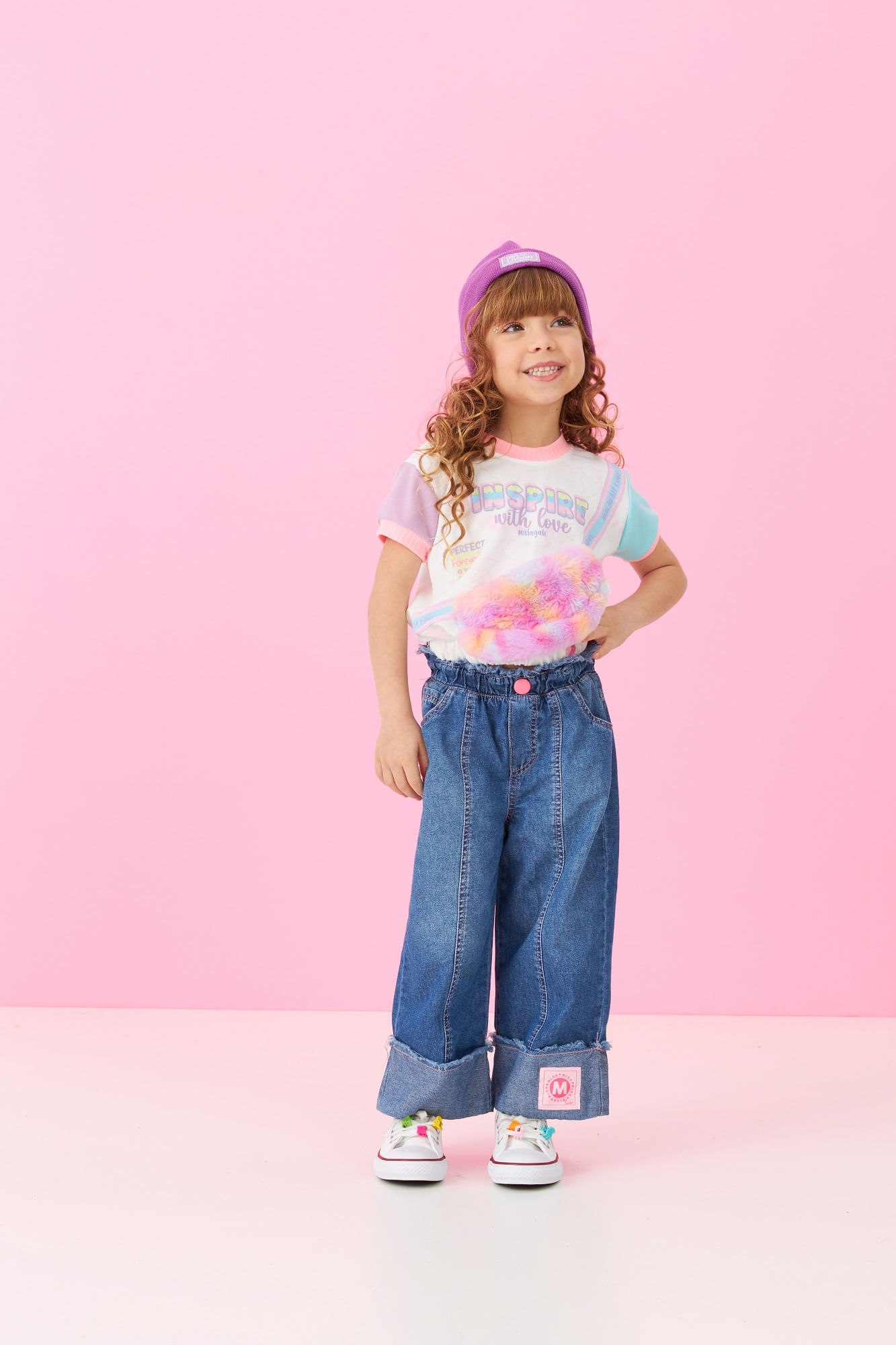 Blusa-Manga-Curta-Com-Pochete-De-Pelo-Colors