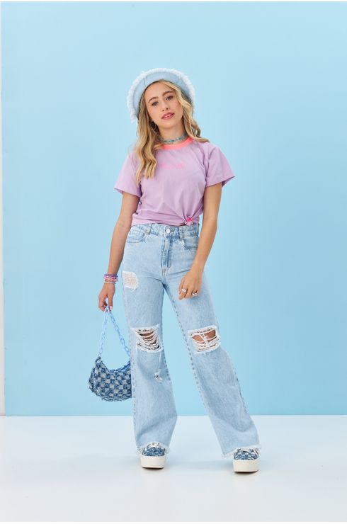 Blusa Lisa Com Silk Frente