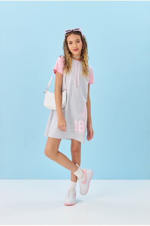 Vestido Estilo Colete Com Maxi Cava Mescla