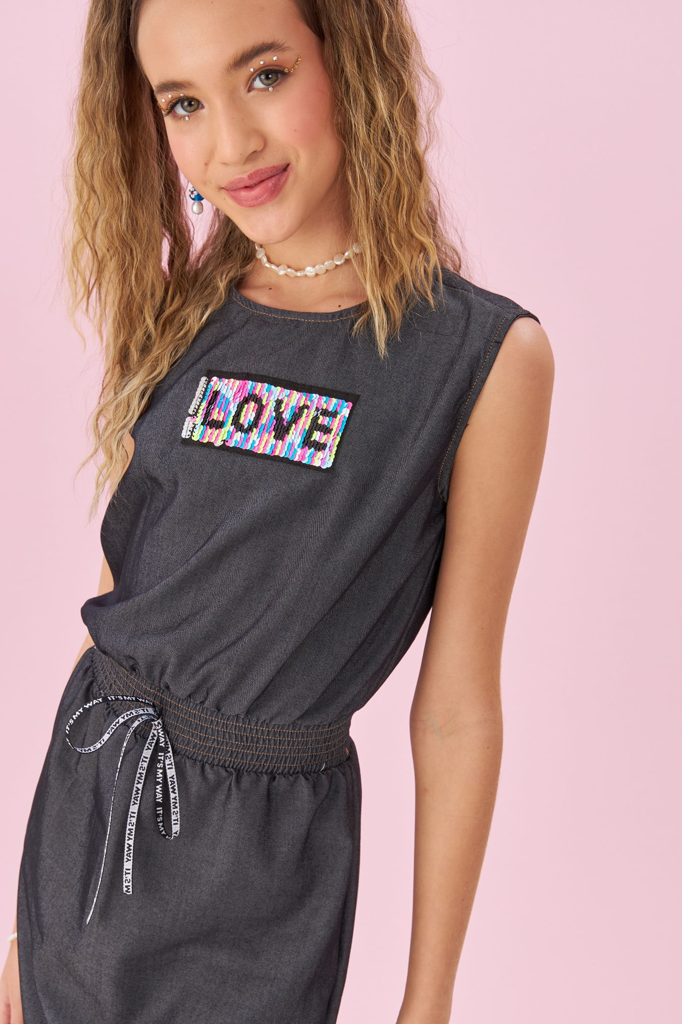 Vestido-Denim-Black