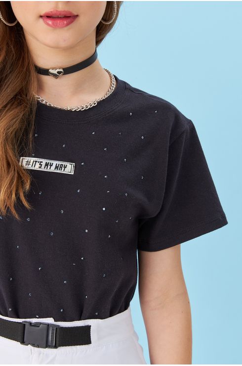 Blusa Shine Com Ombro Deslocado