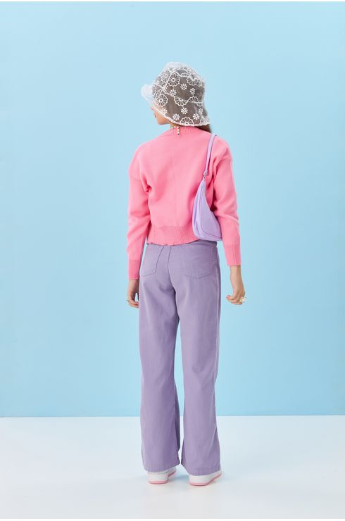 Cardigãn De Tricot Liso