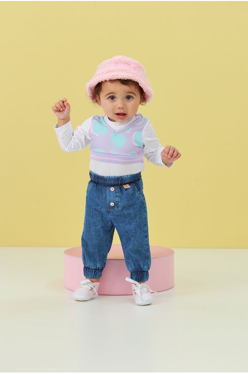 Calça Jogger Jeans Baby