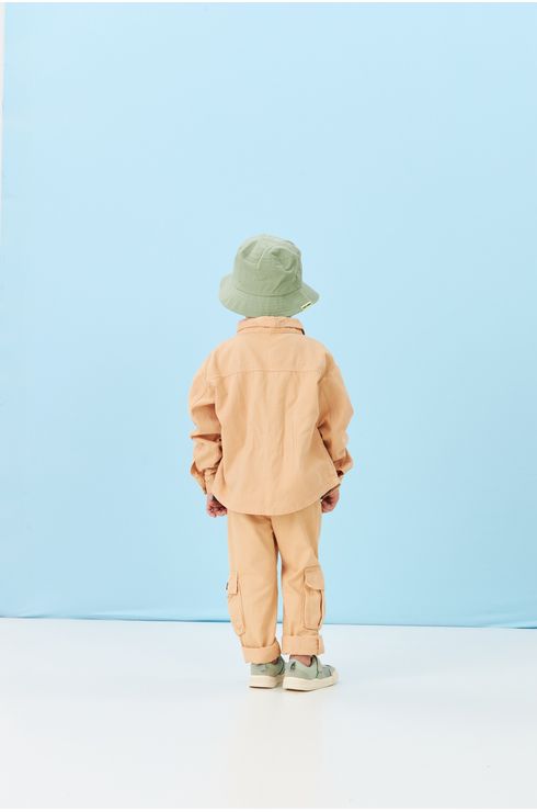 Calça Cargo Com Cós De Elastico