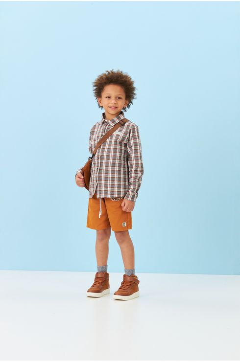 Camisa Manga Longa Gola Polo Com Abertura Por Botão