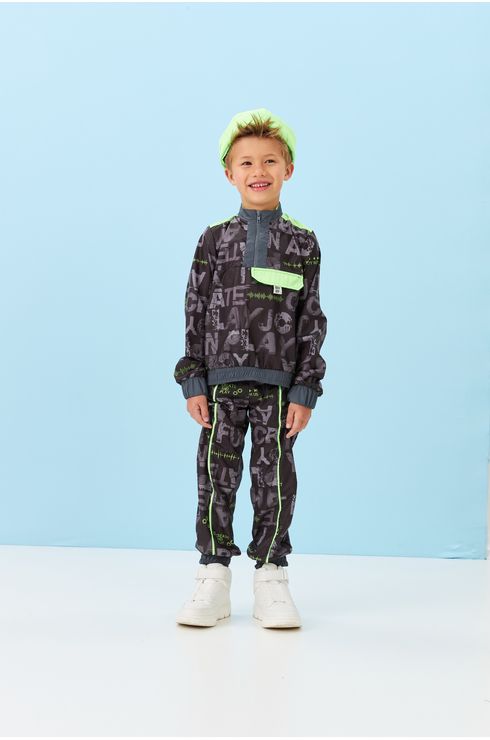 Conjunto Moletom E Calça Estampada