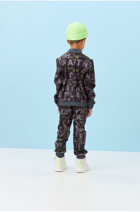 Conjunto Moletom E Calça Estampada