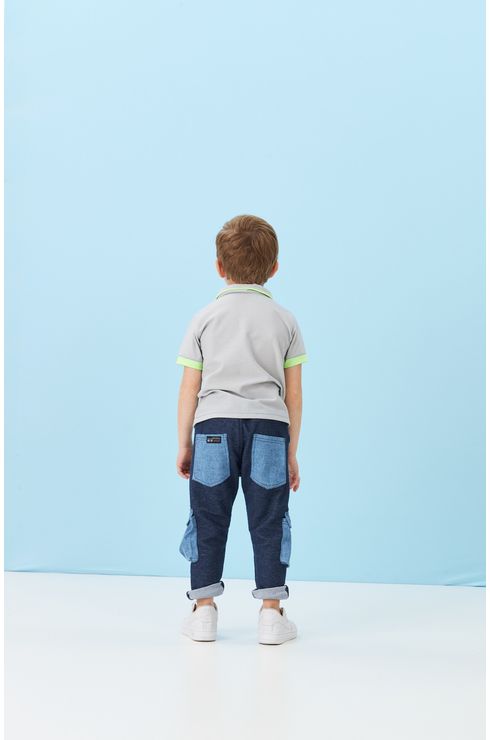 Camisa Gola Polo Com Vivo Em Neon