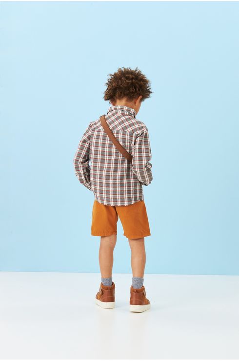 Camisa Manga Longa Gola Polo Com Abertura Por Botão