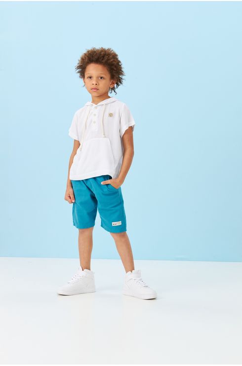 Blusa Com Capuz E Bolso Canguru