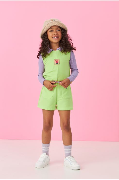 Blusa Manga Longa Canelada Com Gola