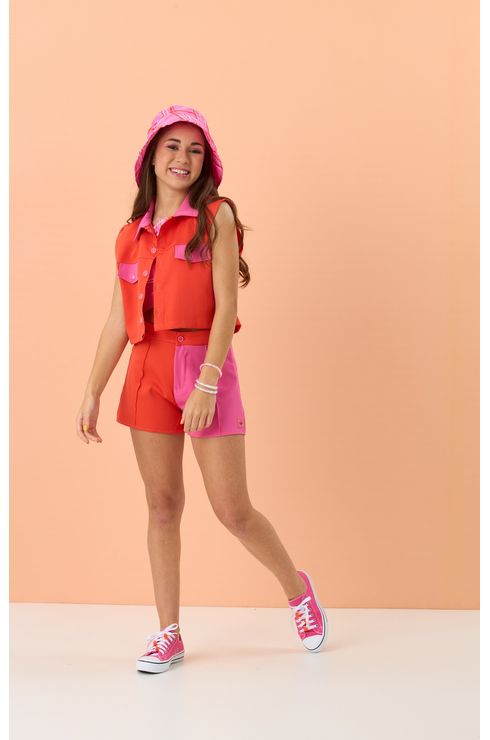 Colete Liso Duas Cores