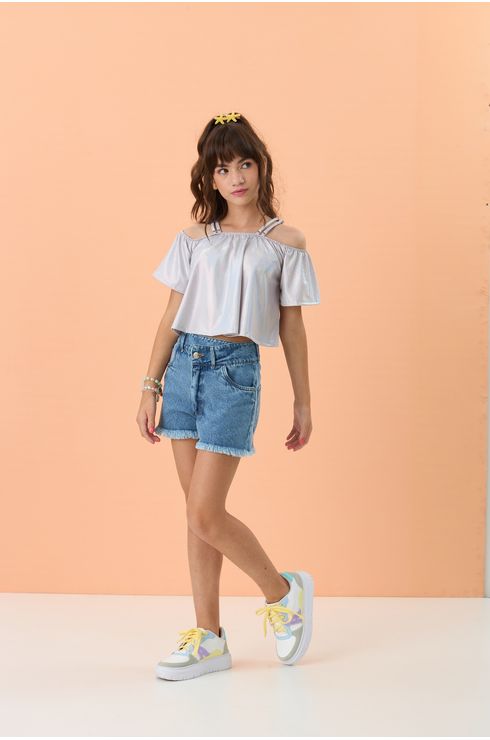 Blusa Em Malha Furtacor Estilo Ciganinha