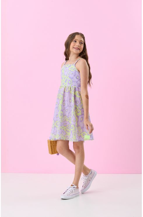 Vestido Liso Com Babado E Abertura Nas Costas