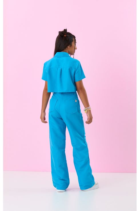 Calça Reta Estilo Alfaiataria
