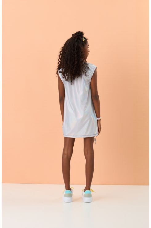 Vestido Malha Metaverso Amarração Barra