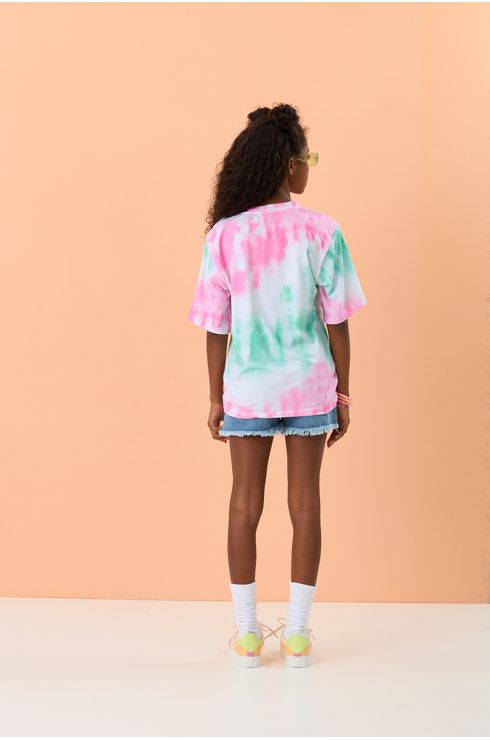 Blusa Tyedie Com Manga Ampla