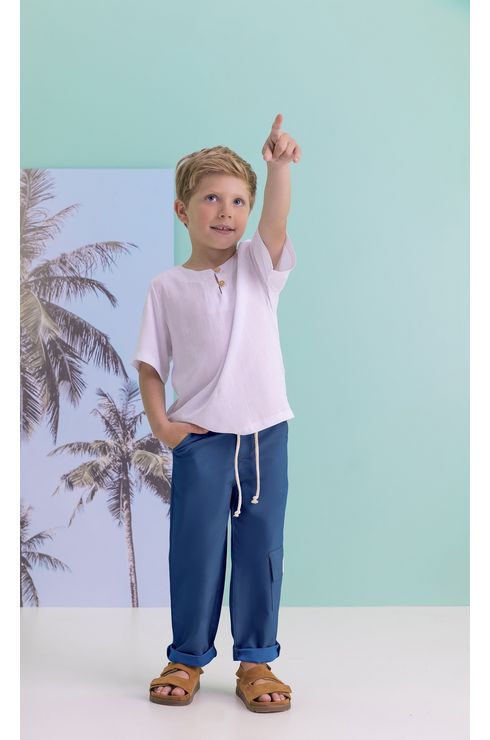 Camisa Bata Viscolinho