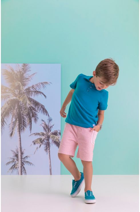 Camisa Polo Com Abertura De Botões