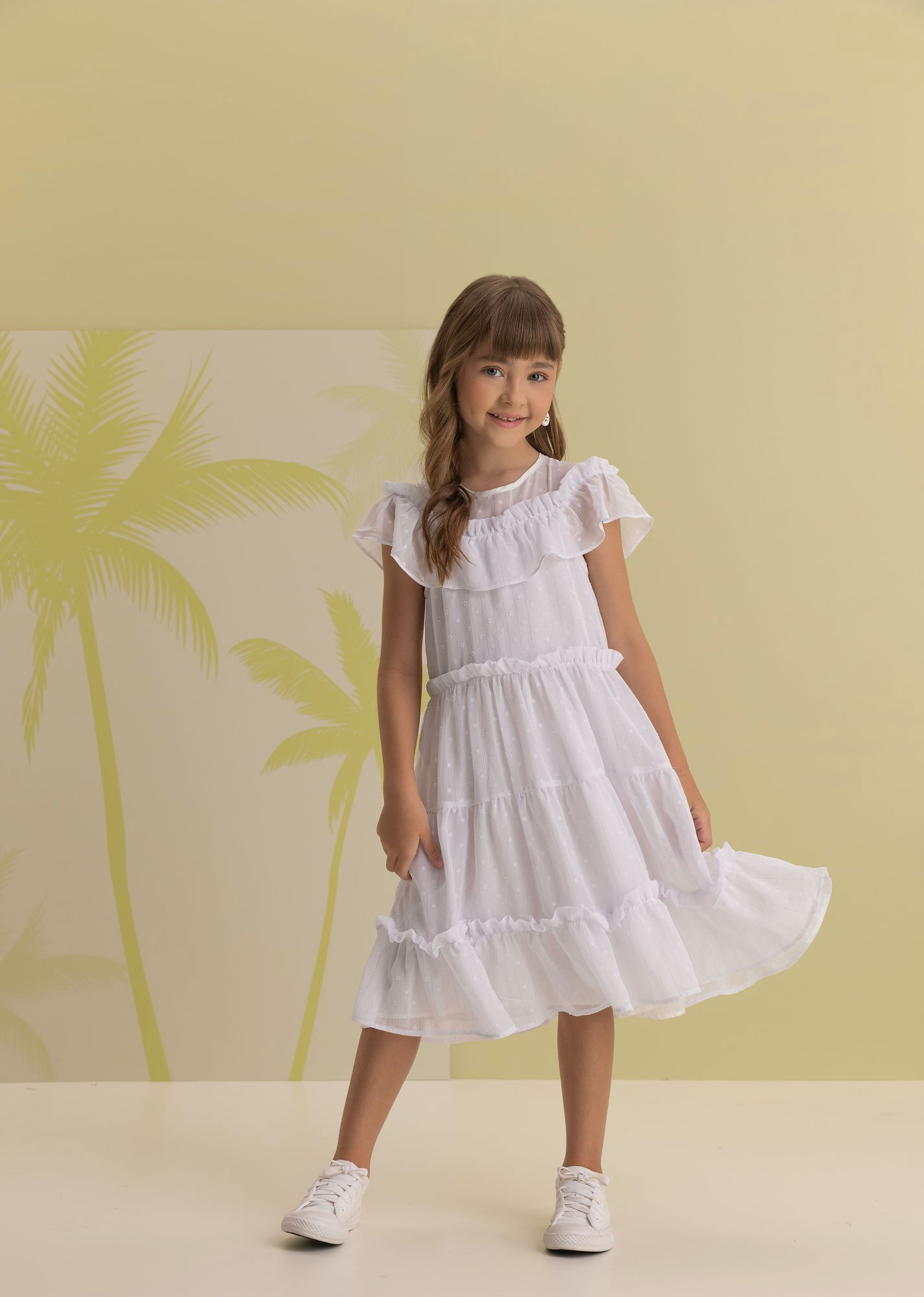 Vestido-Festa-Em-Chiffon-Poa-Babado-Ombro-A-Ombro