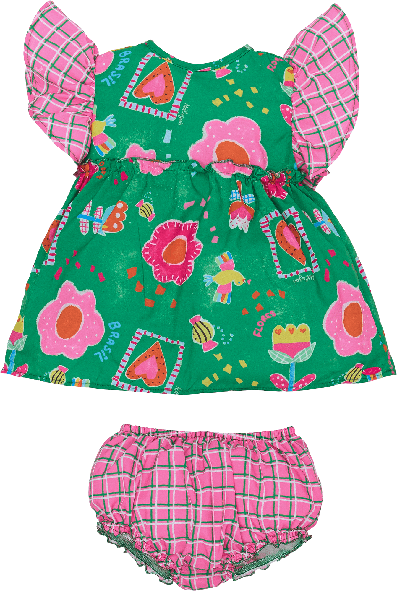 Vestido-Estampado-Com-Babado-Nas-Mangas