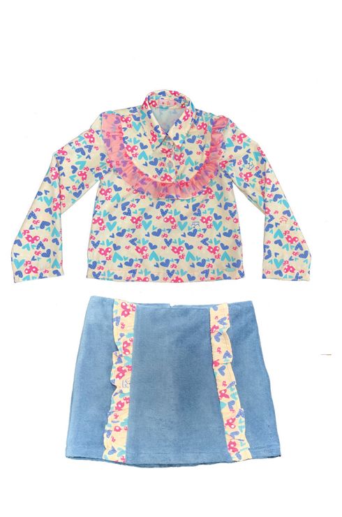 Conjunto Camisa E Saia