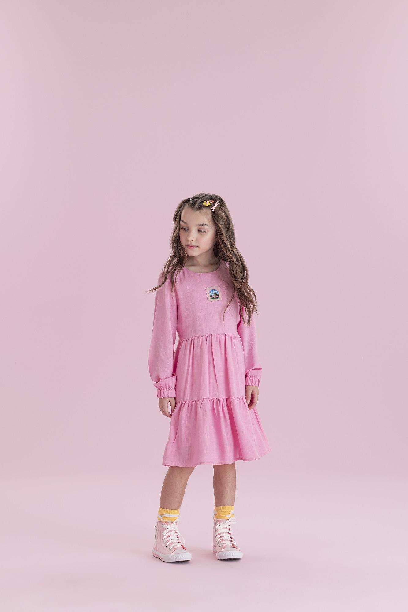 Vestido-Manga-Longa-Com-Amarracao-Frontal