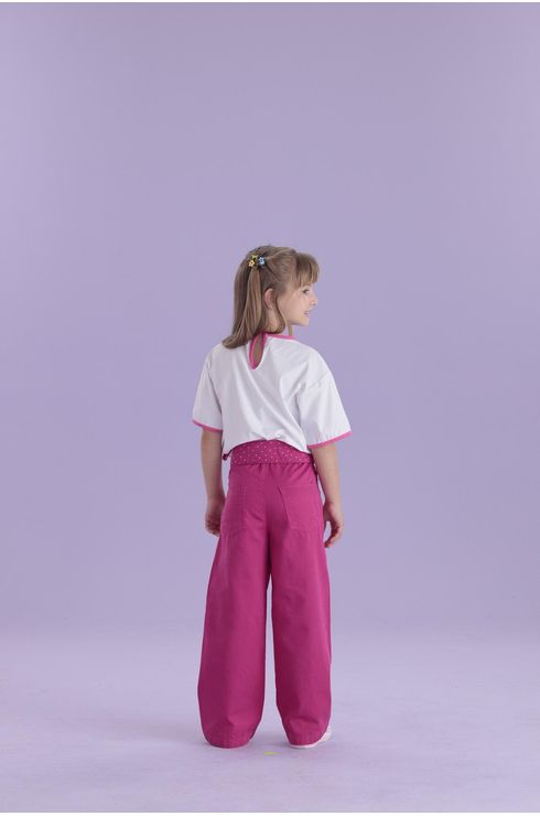 Blusa Manga Curta Com Amarração Nas Laterais