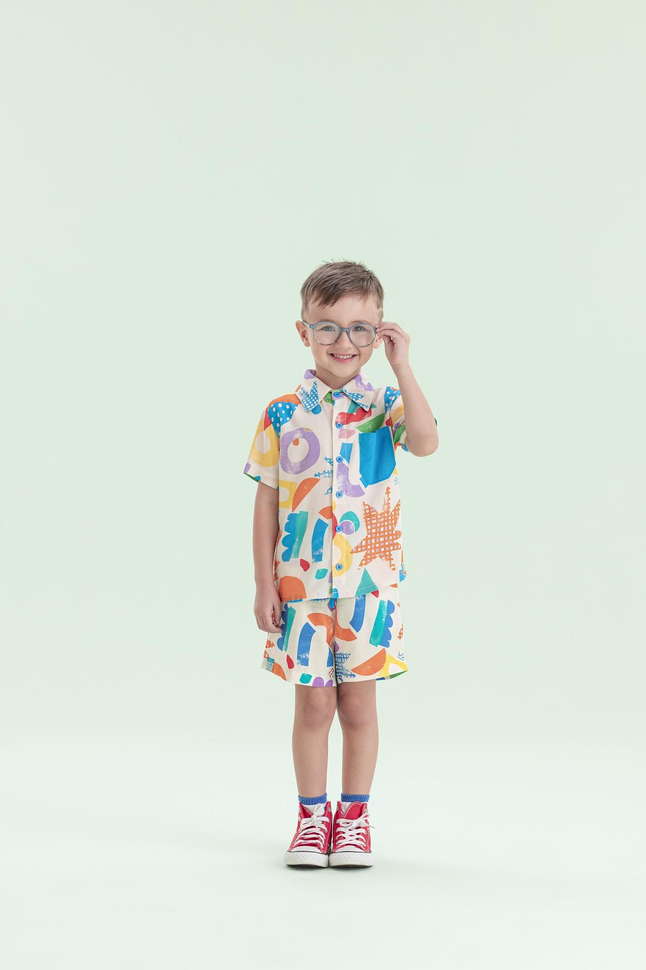 Camisa-Manga-Curta-Em-Viscose-Estampada-Com-Bolsinho