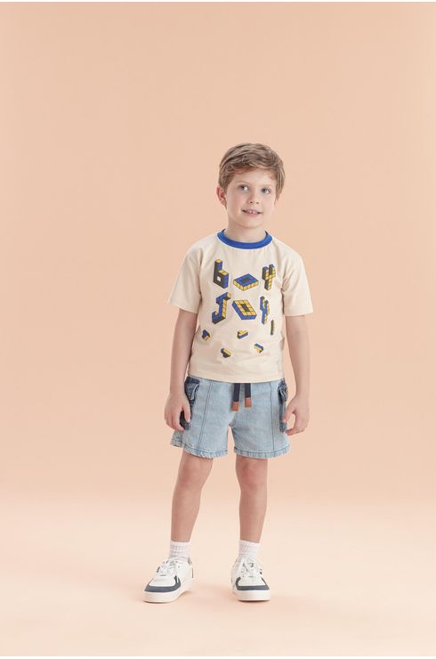 Camiseta Manga Curta Estampada