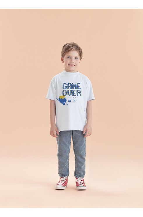 Camiseta De Malha Com Estmapa Game
