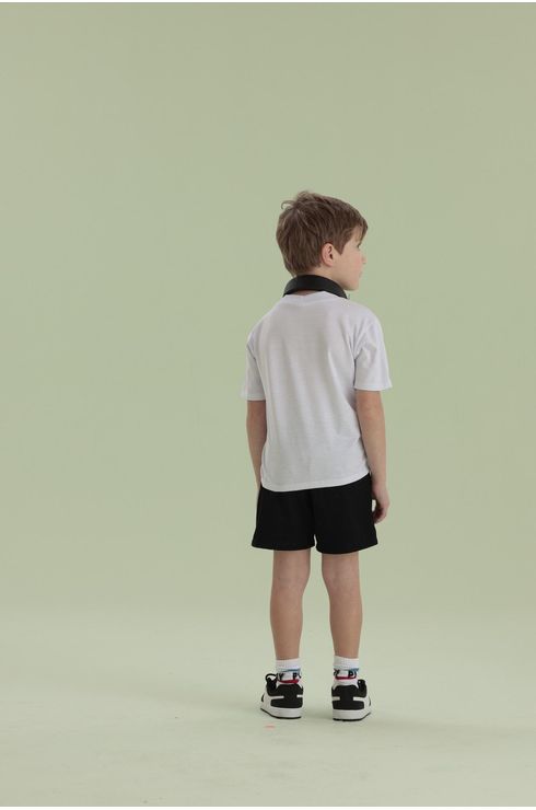 Camiseta Manga Curta Com Estampa E Bolsinho