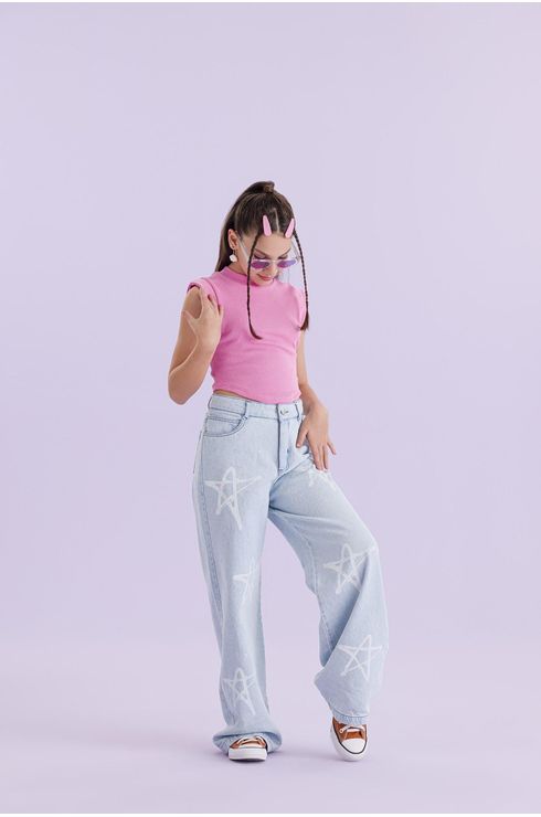 Blusa Canelada Com Manga Muscle