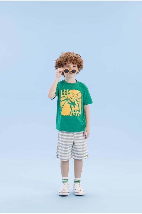 Camiseta De Malha Com Silk